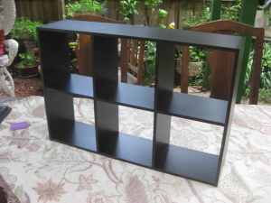 Mini Six Cube Organiser (Black) LIKE NEW (61 cm x 41 cm x 15 cm)Solid