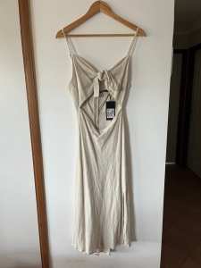 New Womens City Beach Linen Dress Size 10