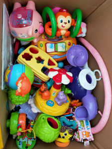 Various baby and toddler toys