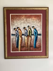 Five Standing Men painting by Benyamin Long