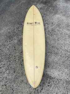•SOLD • Vintage Surfboard, 6’8 Trigger Brothers 70’s Single Fin