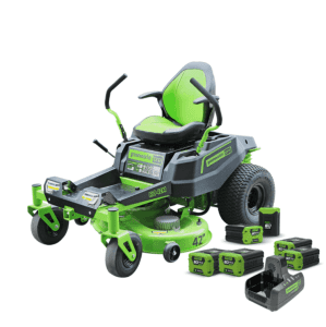 Mower Zero Turn. RRP $10,500 Greenworks 60v 42inch. As New -33hrs!!