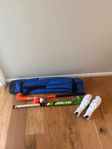 Hockey gear - sticks, bag, shin pads & balls