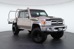 2020 Toyota Landcruiser VDJ79R GXL Double Cab Gold 5 Speed Manual Cab Chassis
