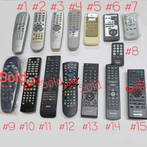 Various Remote Controls Original, Tested, Working, Great condition