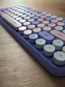 NEW CONDITION Purple Wireless Keyboard - lightweight, quiet