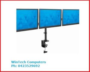 Triple HP 23.5in LCD Monitors & Stand