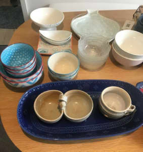 Assorted lot of Entertaining bowls for nibbles & platters