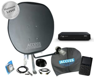 Access Antennas Portable Satellite VAST TV Kit for caravan