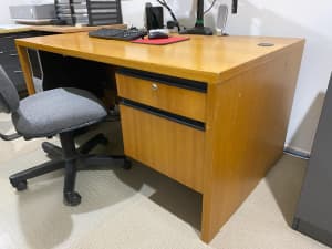 Desk Solid Timber 1500Lx900Dx700H and Chair