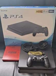 Ps4 slim 500gb console 1 controller & red dead 2 steel book -$200 firm