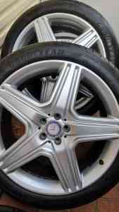 2x MERCEDES ML350 21INCH ALLOY WHEELS AMG STAR STYLE 21X9 CLEAN SPARE Peakhurst Hurstville Area Preview
