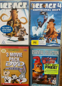 Ice Age plus cartoon DVDs