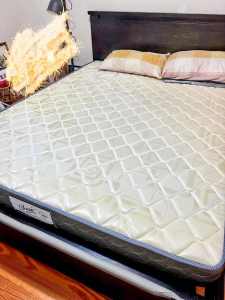 Queen-sized Bed Mattress and bed frame