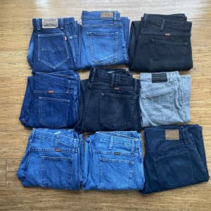 9x Wholesale Bulk Mixed Jeans Gap, Rustler, Ralph Lauren, Etc.