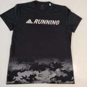 Adidas Men's Running T-Shirt Size L Climalite Black