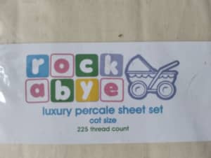 Brand new cot sheets x 5