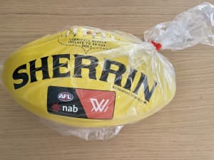 SHERRIN AFLW Genuine Leather AFL Ball. Brand NEW
