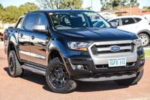 2016 Ford Ranger PX MkII XLS Double Cab Black 6 Speed Manual Utility
