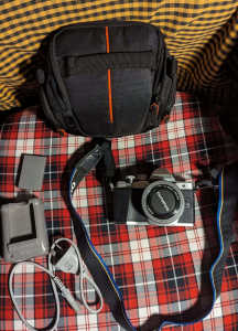 As new, Olympus OM-D  E-M10 Mark II SLR camera digital With Lens, Bag 