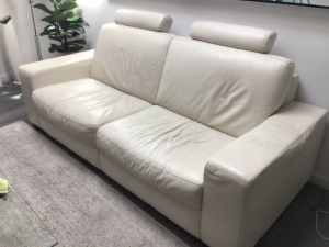 Leather Ital sofa by Natuzzi.