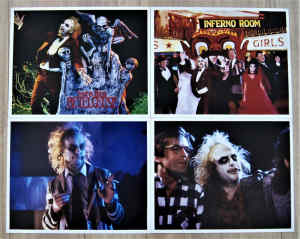 4 1988 colour Movie Stills for Beetlejuice Michael Keaton Winona Ryder
