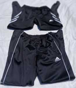 Adidas Tracksuit Track Pants Black Youth Boys Age 13-14 Years 2 Pairs