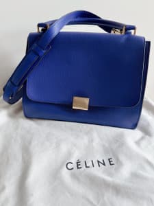 Pre loved Celine Trapeze Blue Bag