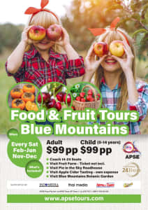 Fruiting  & Food Tours at Blue Mountains