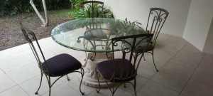 Patio table and chairs