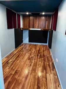 converted 20ft shipping container music studio/ room/ office