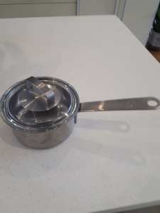 2 STAINLESS STEEL 1L SOUCEPANS - $10 each