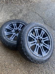 2 x CSA Raptor Large Cap 20” with Coopers tyres
