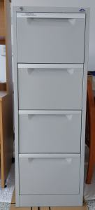 Pinnacle Filing Cabinet - Lockable - Grey - 4 Drawer