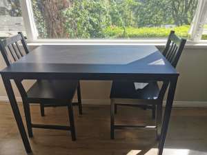 IKEA Dinner table/Desk and two chairs