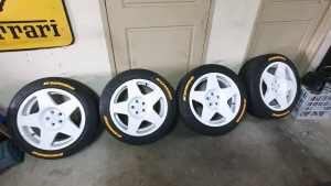 17x9 Fifteen52 Tarmac Rally wheels 5x100, new tyres