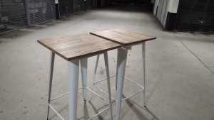 Tolix replica dining table