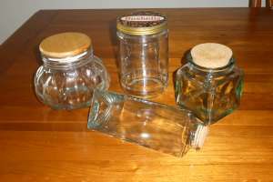 Vintage Large Glass Storage Jars