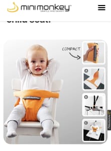 Mini monkey travel chair - baby