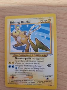 Shining Raichu Pokemon card 111/105
