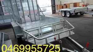 8×5 brand new tandem axle machinery trailer 