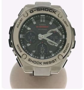 Casio G-Shock G-Steel Analogue/Digital Steel/Blue Solar Mens Watch GST