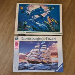 2 x Puzzles 1000 pieces each $10 for both
