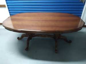 Vintage-style Solid Teak Dining Table (Extendable)