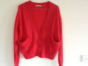 Country Road Red Cardigan