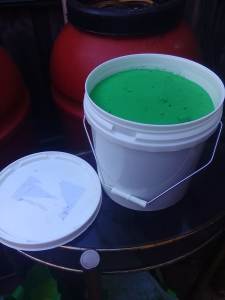 10 kg bucket dark green craft sand