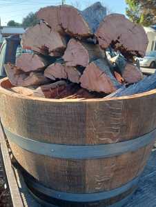 Wine Barrels and Firewood