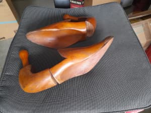 Vintage wooden shoe forms/ keeps/ molds.