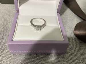 Micheal Hill 14 Carat White Gold 1 Carat Diamond Engagement Ring