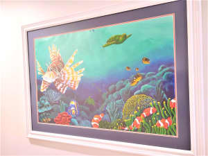 Tropical Fish Artwork Framed in Glass - Limited Edition Print 3/2000